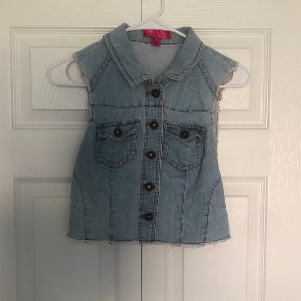 2000s denim vest